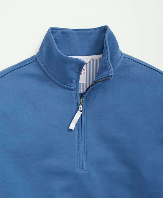 Cotton French Terry Half-Zip Sweatshirt - Brooks Brothers Canada