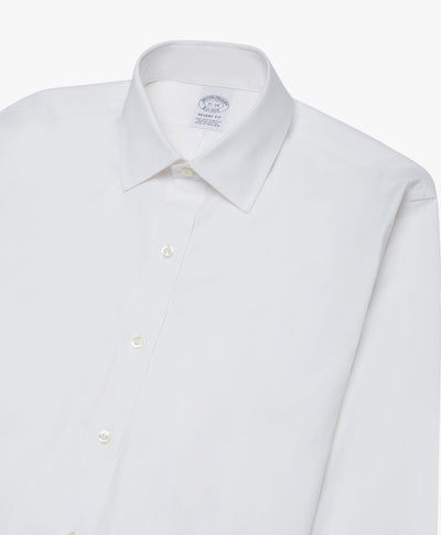 Regent Regular-Fit, Stretch Supima Non-Iron, Ainsley Collar, Solid Dress Shirt - Brooks Brothers Canada
