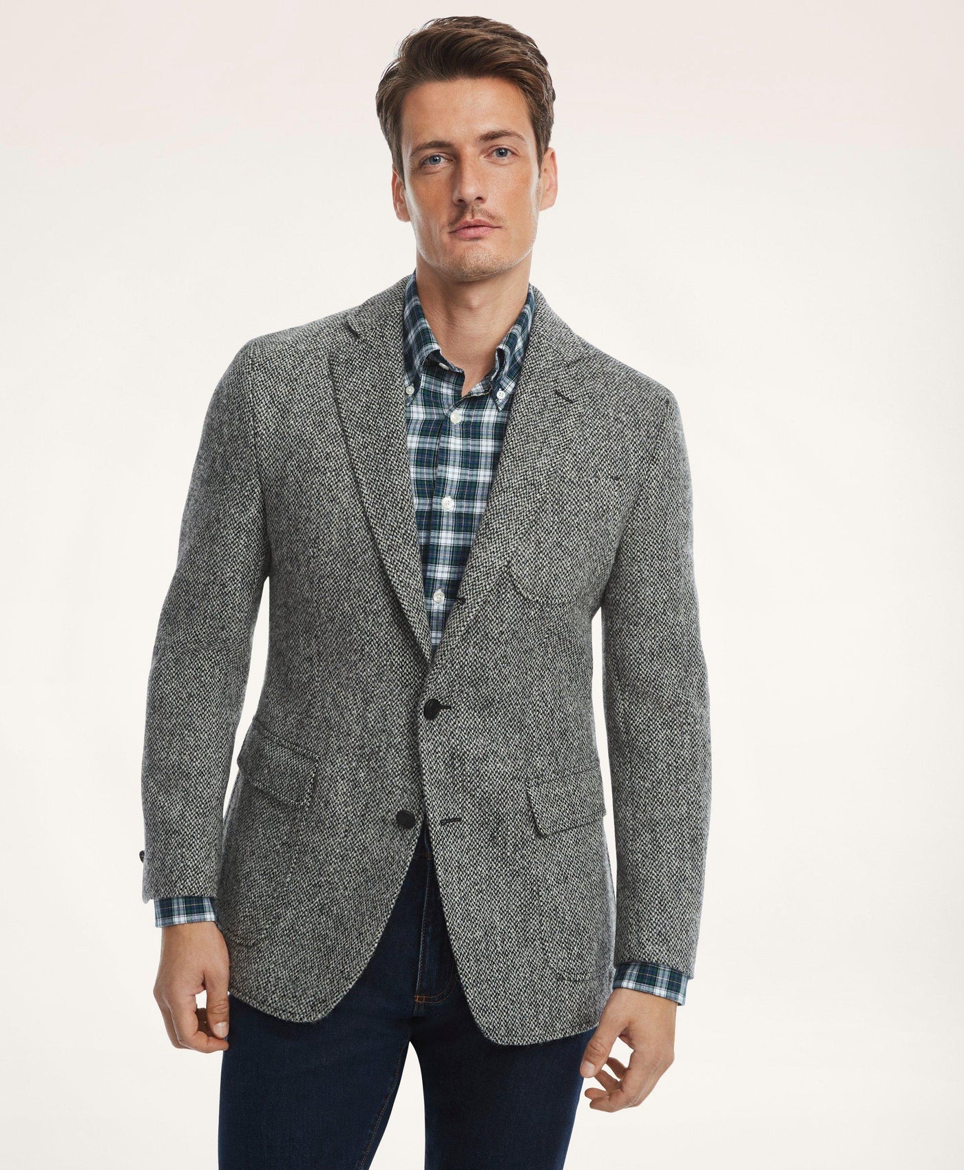 Regent Regular-Fit Harris Tweed Sport Coat