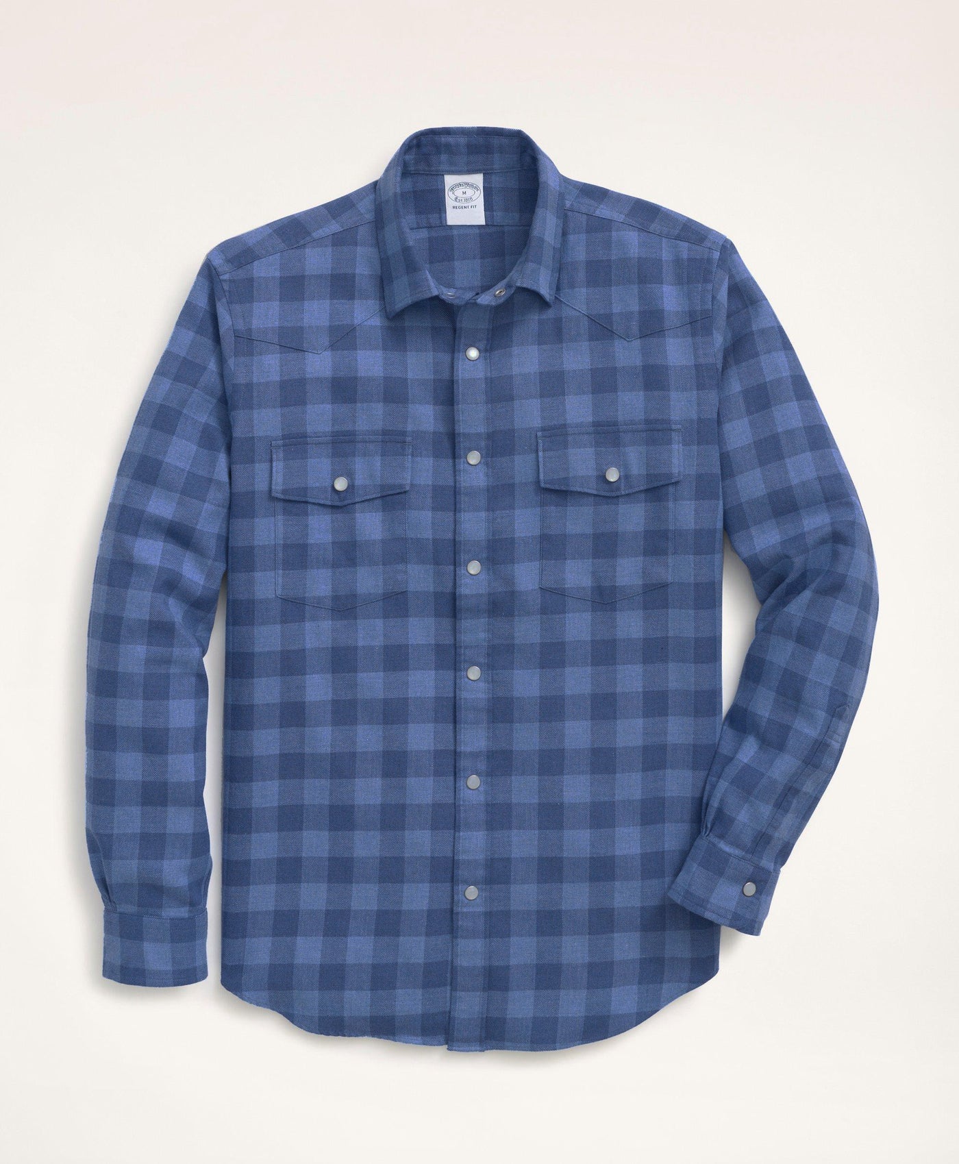 Regent Regular-Fit Sport Shirt, Cotton Twill Gingham Ainsley Collar - Brooks Brothers Canada