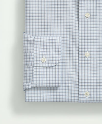 Regular-Fit Luxury Supima Cotton, Non-Iron, Ainsley Collar Dress Shirt Windowpane