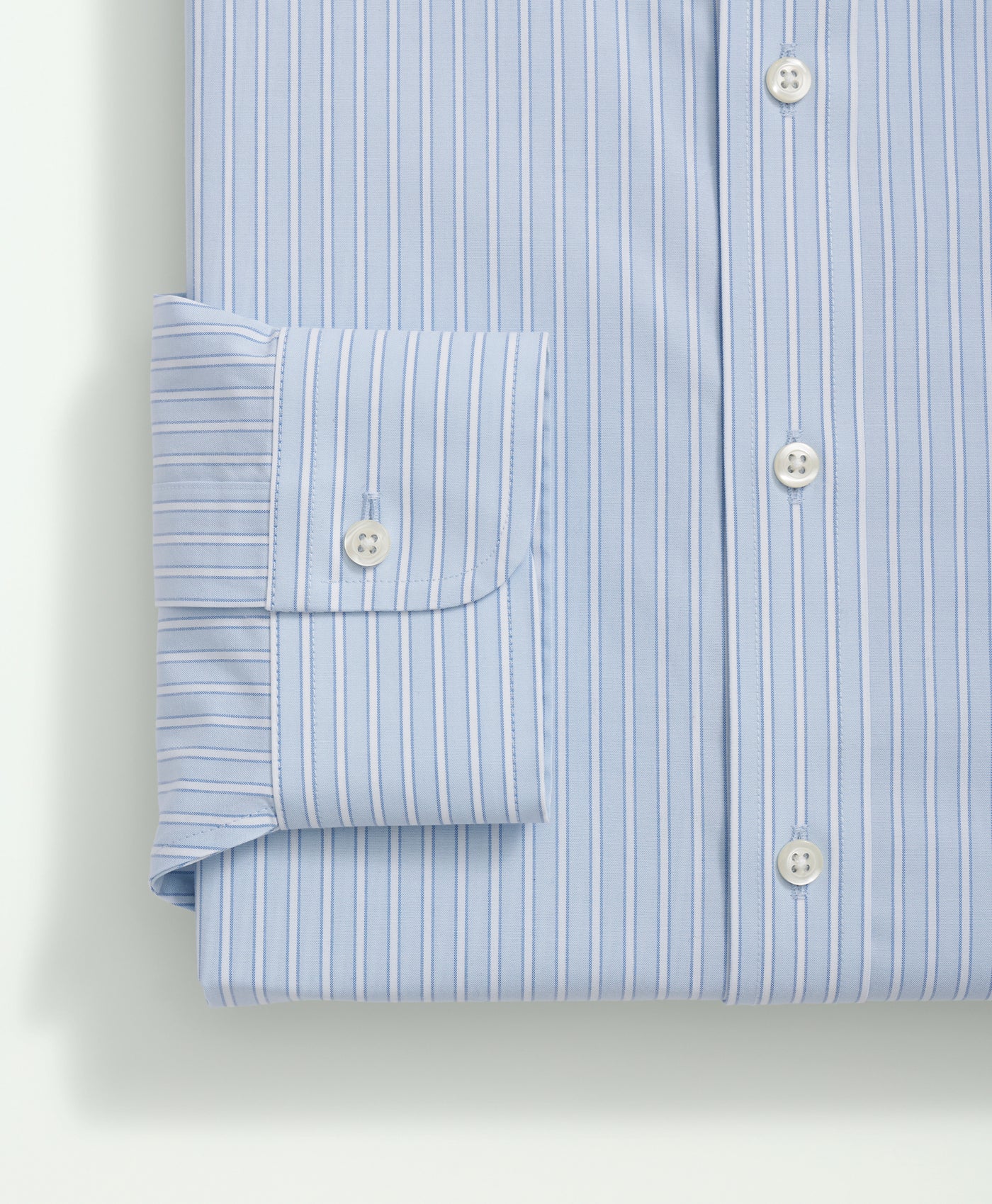 Stretch Regent Regular-Fit Supima Cotton Non-Iron Poplin Button Down Collar, Stripe Dress Shirt - Brooks Brothers Canada