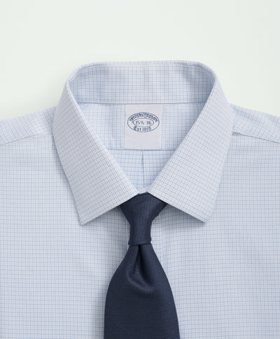 Stretch Regent Regular-Fit Non-Iron Dobby Dress Shirt Ainsley Collar, Dot - Brooks Brothers Canada