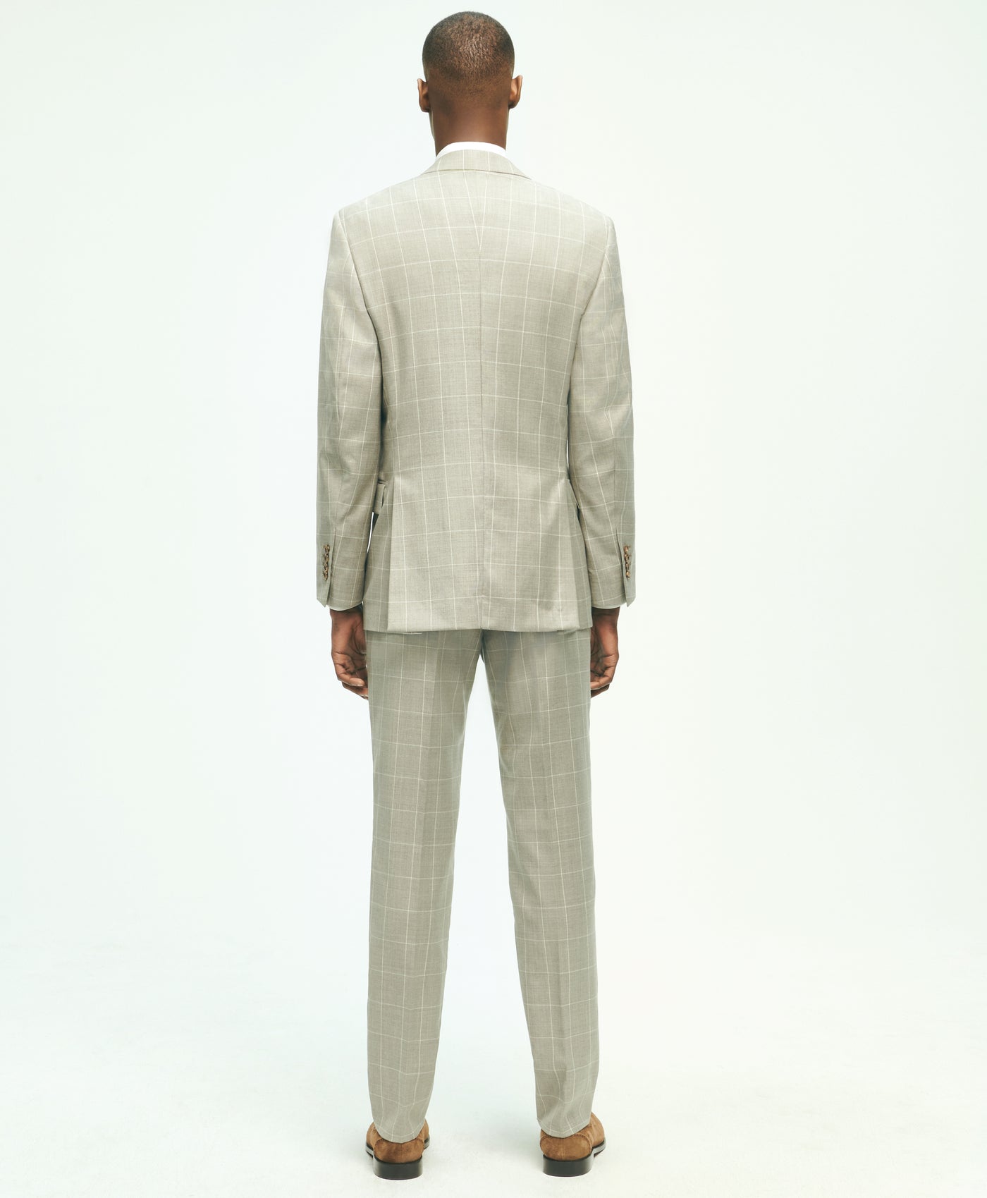 Milano Slim-Fit Windowpane 1818 Suit - Brooks Brothers Canada
