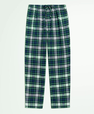Cotton Flannel Tartan Check Pajamas