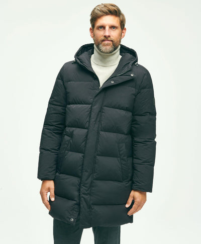 Tech Hooded Down Puffer Parka - Brooks Brothers Canada