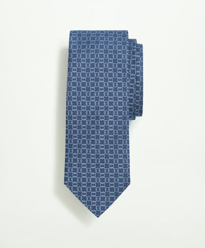 Silk Circle Link Pattern Tie - Brooks Brothers Canada