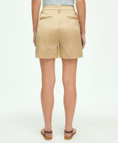 High-waist Cotton Shorts