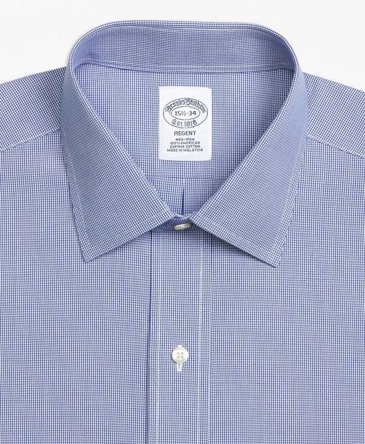 Regent Regular-Fit Dress Shirt, Non-Iron Houndstooth - Brooks Brothers Canada