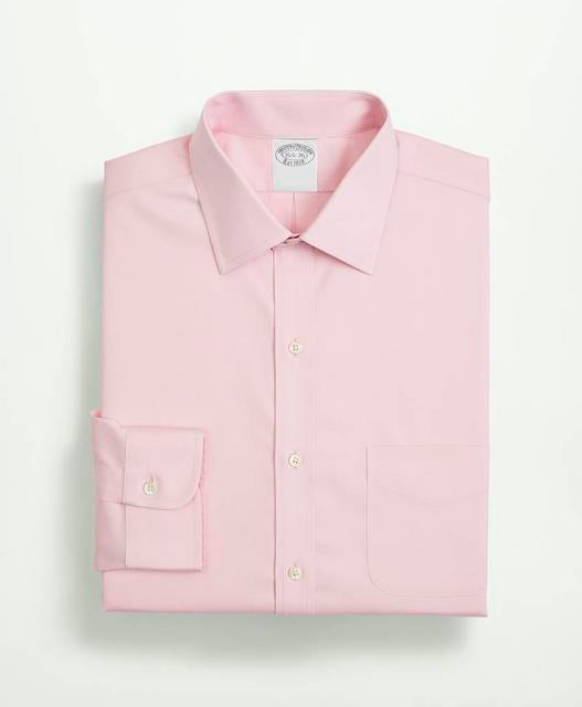 Milano Slim-Fit Stretch Supima Cotton Non-Iron Pinpoint Oxford Ainsley Collar Dress Shirt