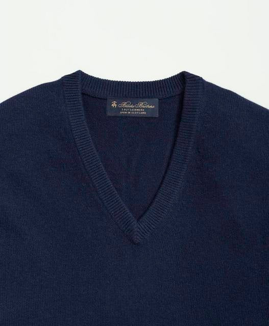 3-Ply Cashmere V-Neck Sweater - Brooks Brothers Canada