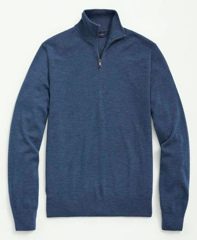 Fine Merino Wool Half-Zip Sweater - Brooks Brothers Canada