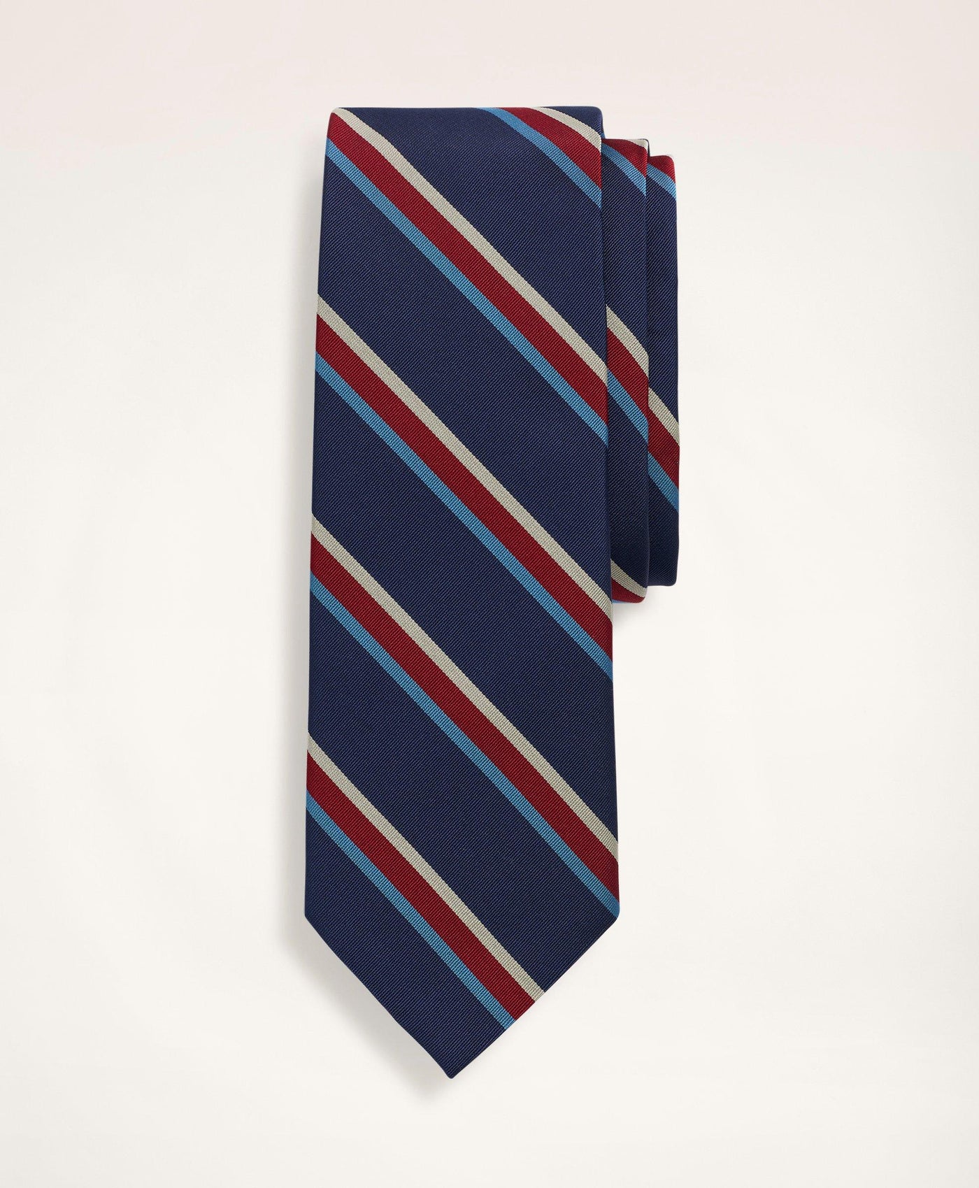Silk Framed Stripe Tie - Brooks Brothers Canada