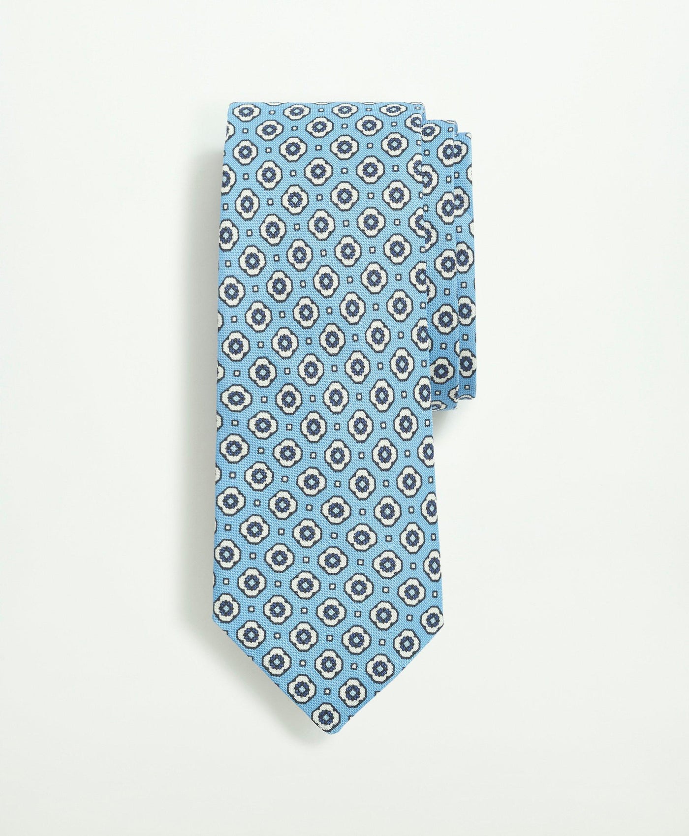 Silk Linen Jacquard Dot Tie