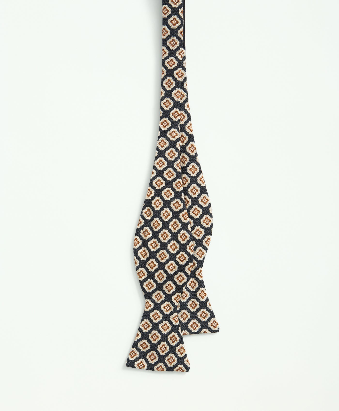 Linen Jacquard Geo Pattern Bow Tie