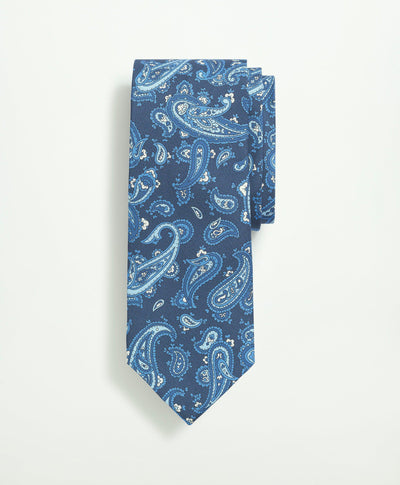 Silk Foulard Print Tie