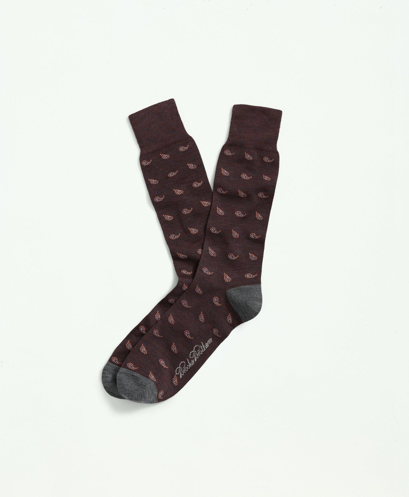 Wool Blend Paisley Socks - Brooks Brothers Canada