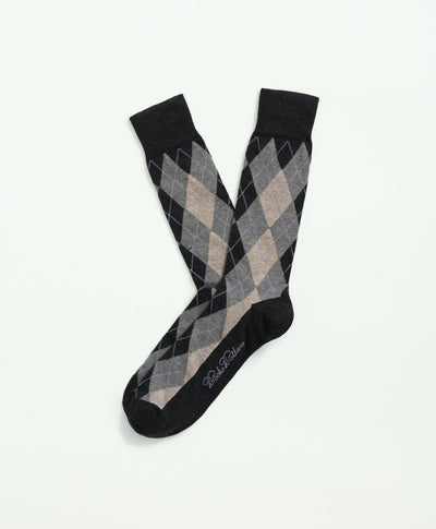 Cotton Blend Argyle Socks - Brooks Brothers Canada