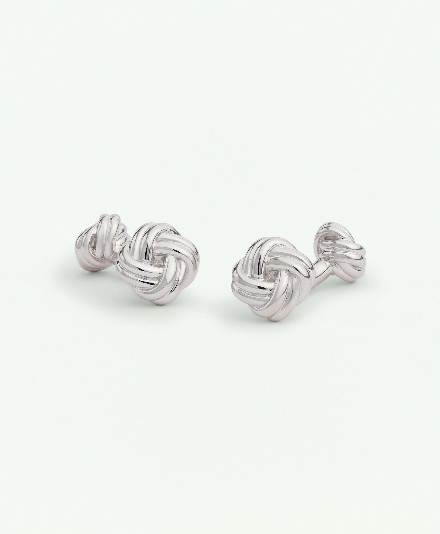 Sterling Silver Rhodium-Plated Knot Cufflinks - Brooks Brothers Canada