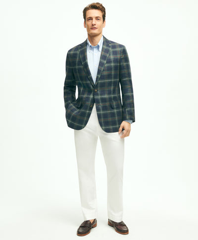 Regent Classic-Fit Linen Plaid Blazer - Brooks Brothers Canada