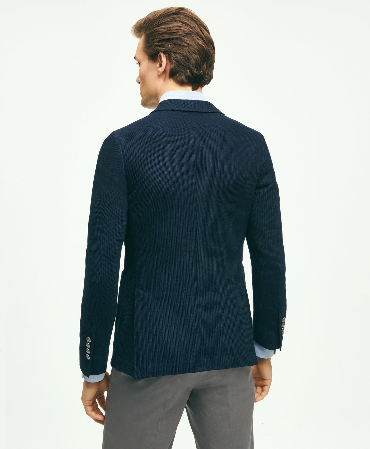 Classic Fit Cotton Pique Knit 1818 Blazer - Brooks Brothers Canada