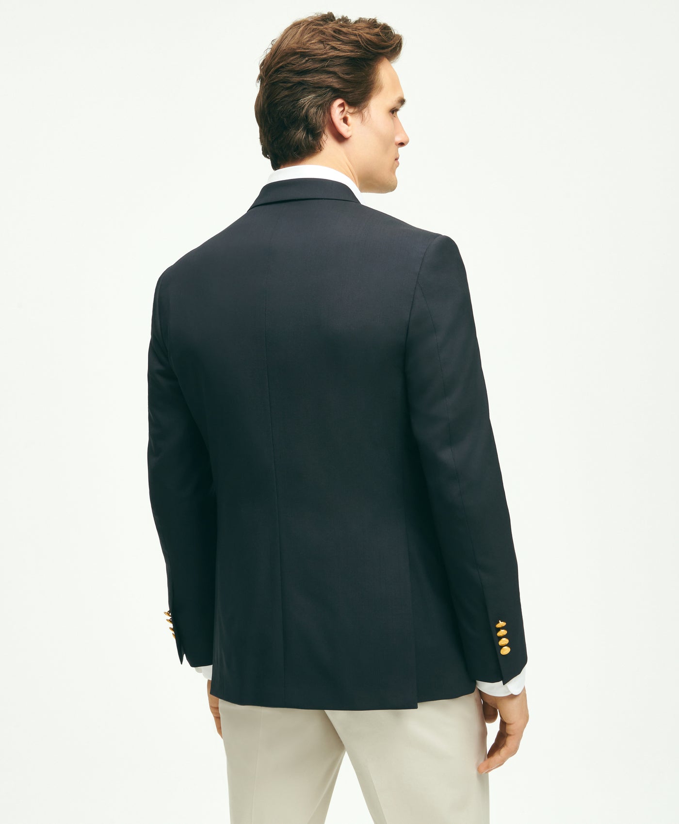 Classic Fit Stretch Wool Double-Breasted 1818 Blazer - Brooks Brothers Canada