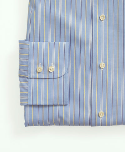 Regular-Fit Brooks Brothers X Thomas Mason Cotton Poplin English Collar, Stripe Dress Shirt