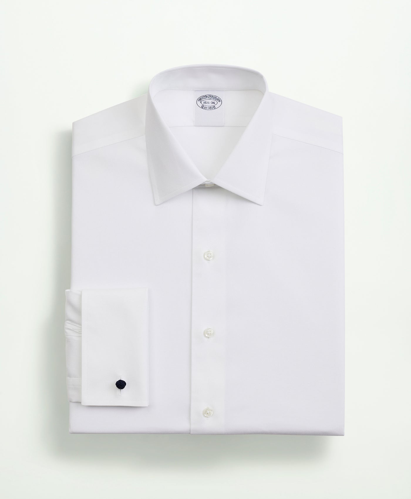 Slim-Fit Stretch Supima Cotton Non-Iron Pinpoint Oxford Ainsley Collar, French Cuff Dress Shirt