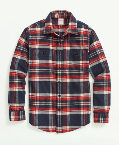 Flannel Shirt Jacket - Brooks Brothers Canada