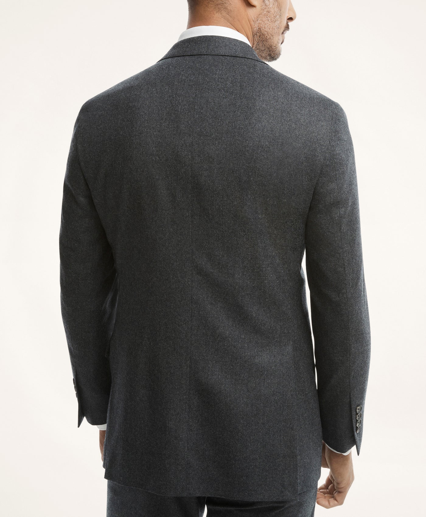 Regent Fit Wool Flannel Suit Jacket