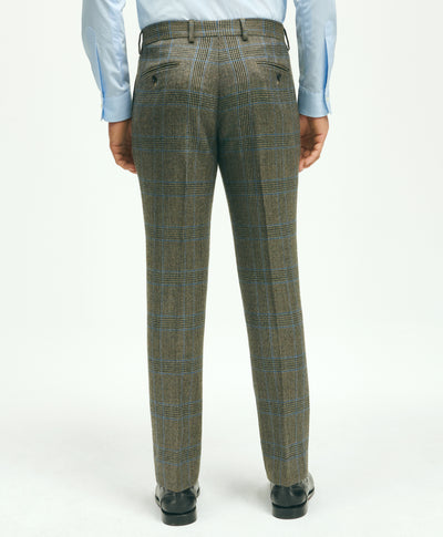 Slim Fit Wool Twill Prince Of Wales Checked Suit Pants