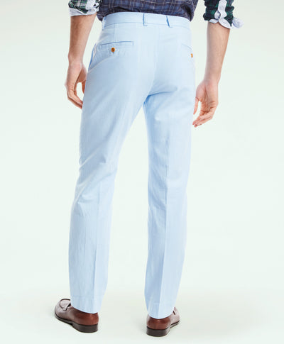 Pantalon chino en coton et lin stretch coupe droite Clark
