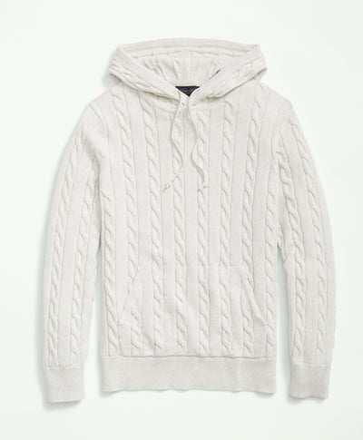 Cable-Knit Hoodie