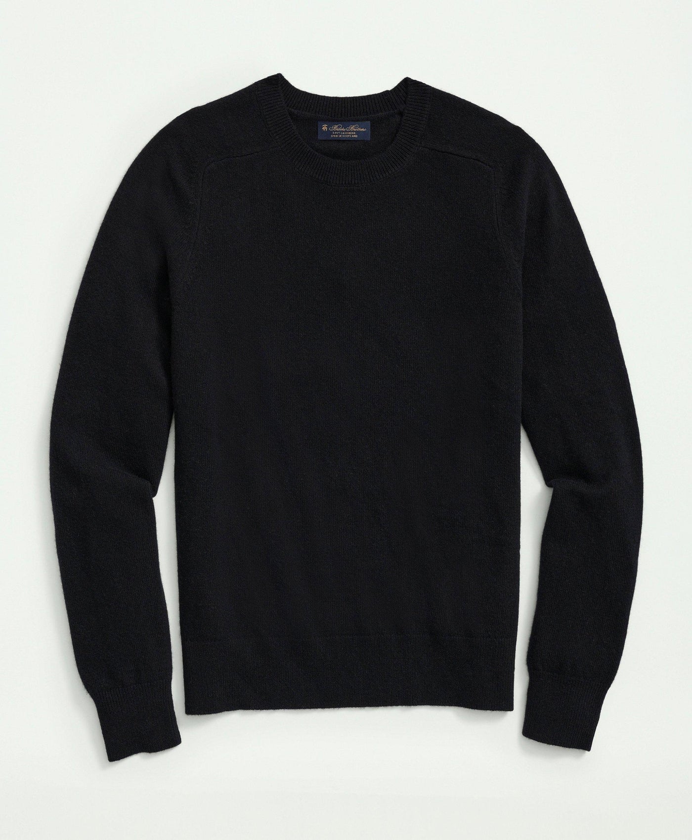 3-Ply Cashmere Crewneck Saddle Shoulder Sweater