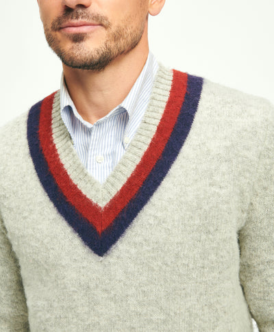 Brushed Wool Tennis Sweater