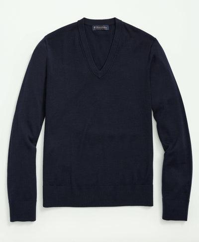 Fine Merino Wool V-Neck Sweater - Brooks Brothers Canada