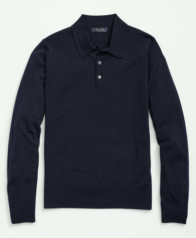 Fine Merino Wool Sweater Polo - Brooks Brothers Canada