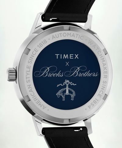 Brooks Brothers x Timex Marlin Automatic, silver-tone - Brooks Brothers Canada