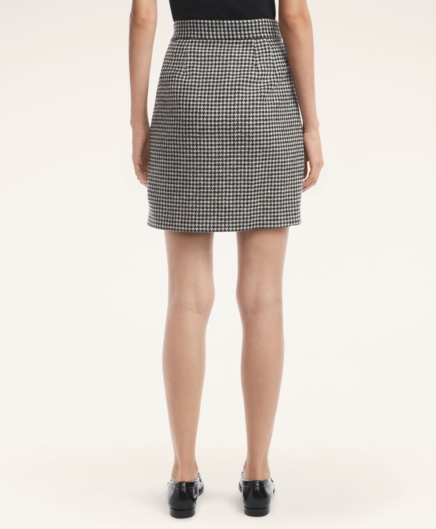 Wool Houndstooth Skirt - Brooks Brothers Canada