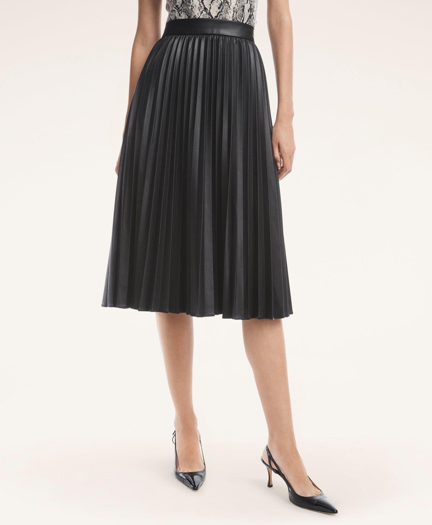 Faux Leather Skirt - Brooks Brothers Canada