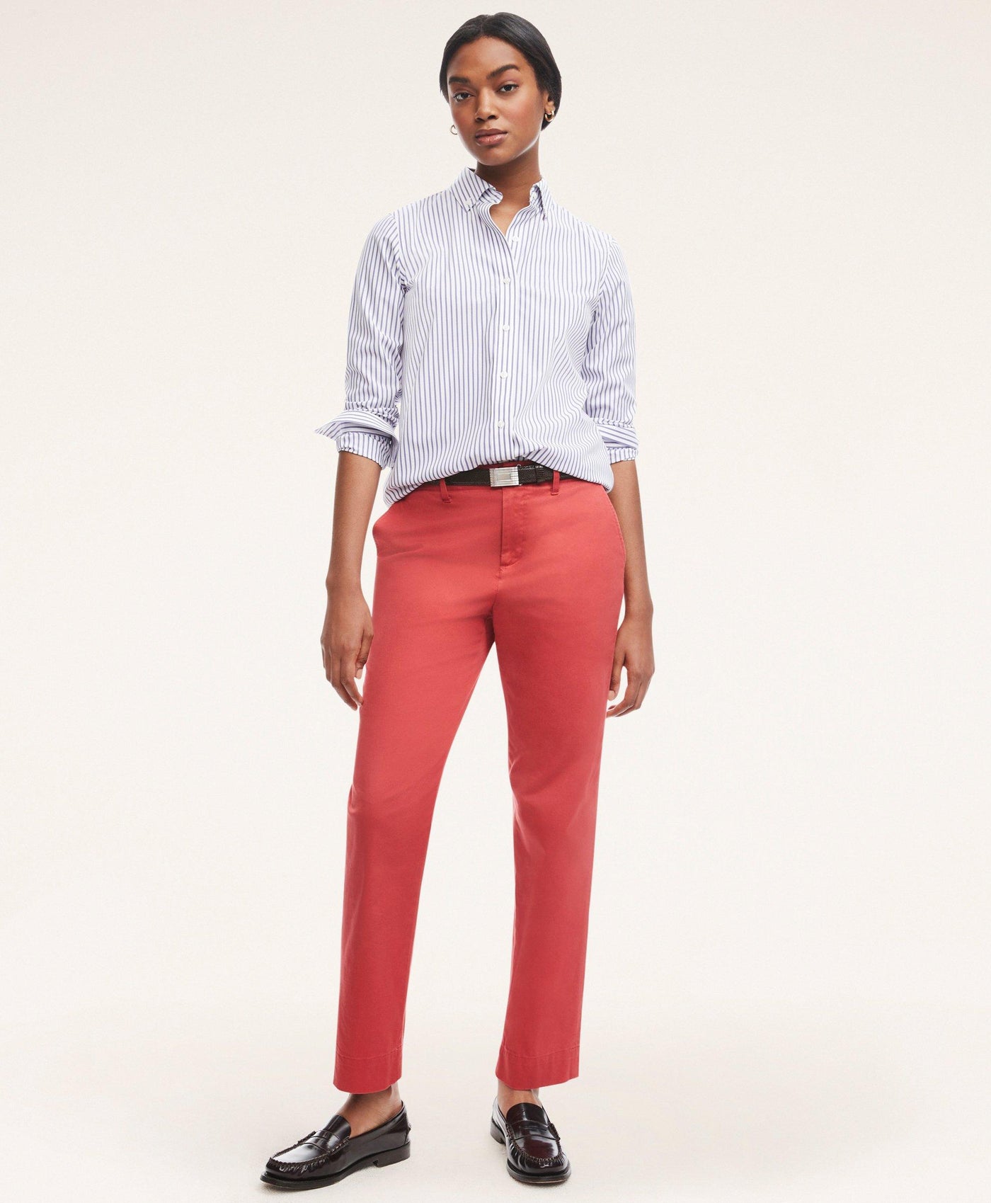 Stretch Cotton Garment Washed Chinos - Brooks Brothers Canada