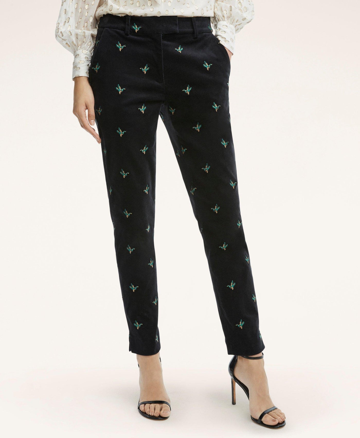 Velvet Duck Embroidered Pants - Brooks Brothers Canada
