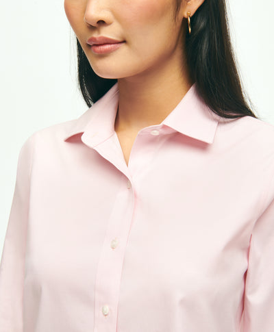 Chemise habillée en coton Supima stretch sans repassage, coupe classique