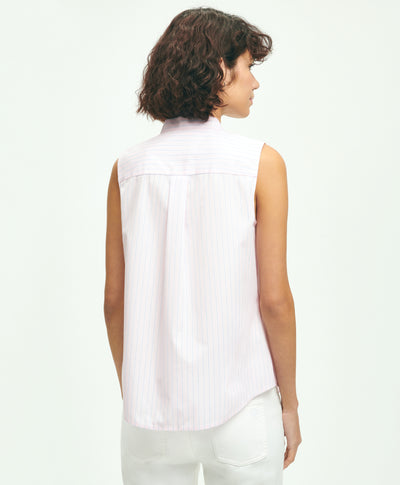 Supima Cotton Non-Iron Sleeveless Shirt - Brooks Brothers Canada
