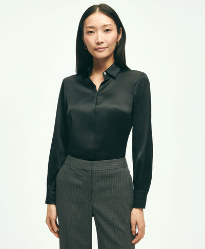 Stretch Silk Blouse - Brooks Brothers Canada
