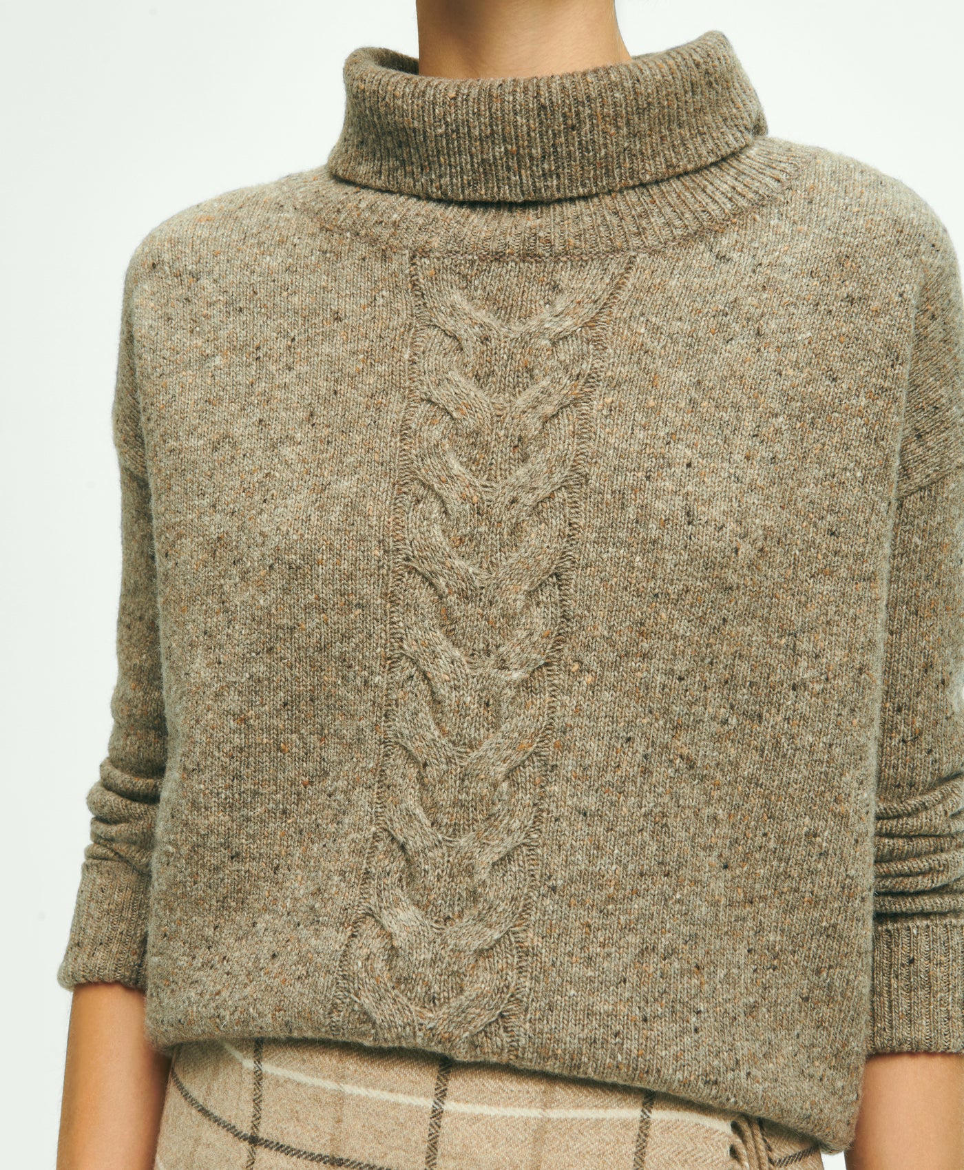 Relaxed Merino Wool Donegal Sweater