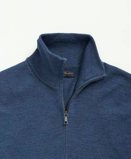 Fine Merino Wool Half-Zip Sweater - Brooks Brothers Canada