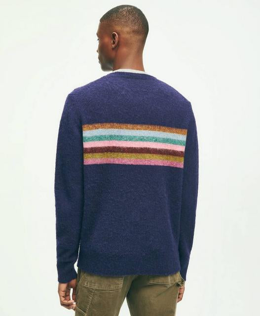 Brushed Wool Chest Stripe Sweater