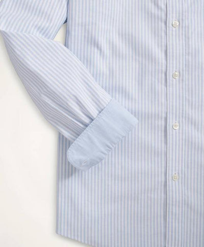 Stretch Milano Slim-Fit Sport Shirt, Non-Iron Bengal Stripe Oxford - Brooks Brothers Canada