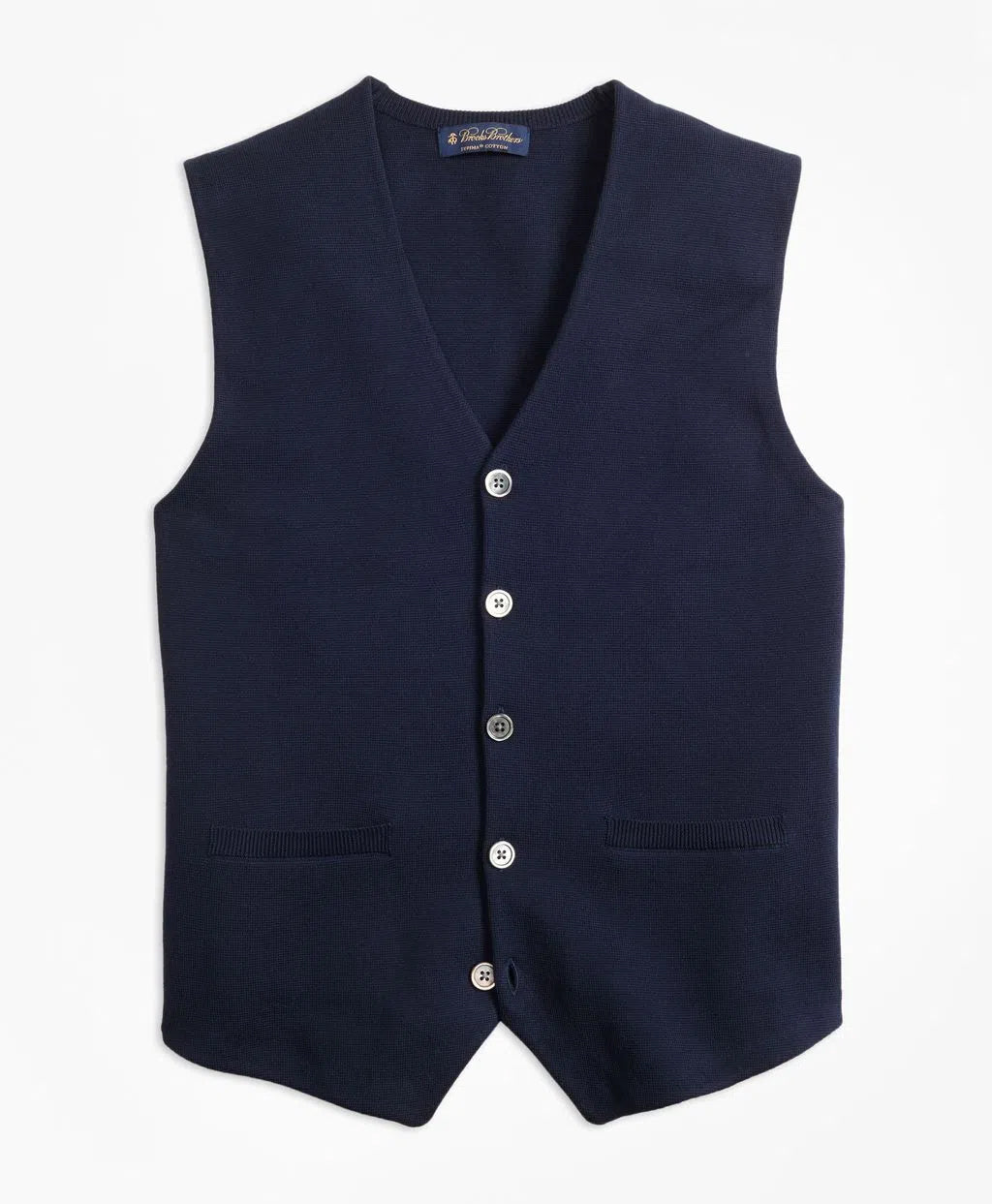 Supima® Cotton Waistcoat Sweater Vest - Brooks Brothers Canada